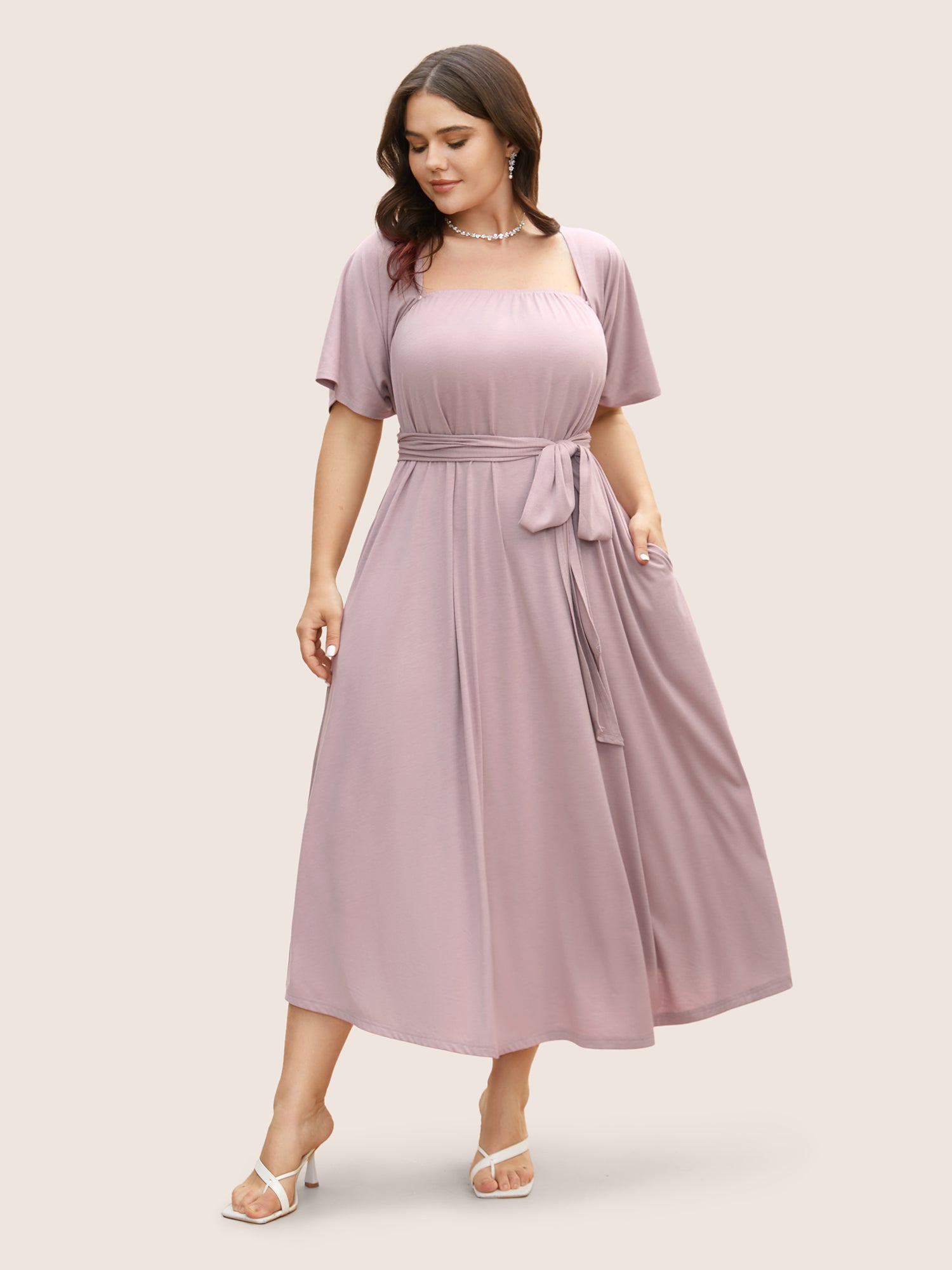 Everywhere Dress - Monochromatic Wrap Dress