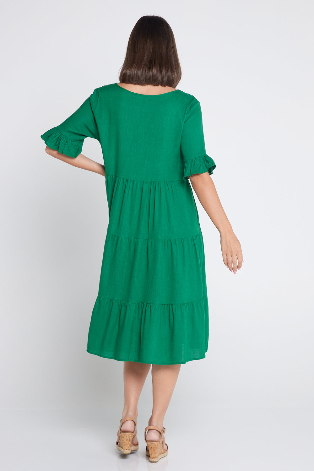 Linen Dress - Green