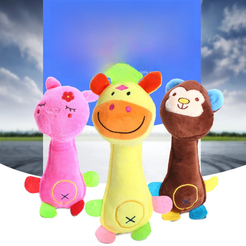 Dog Plush Sound Toy Cute Bite-resistant Molar Fun Sound Small Animal Pet Supplies In Stock