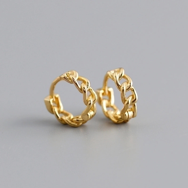2 Pieces Minimalist Geometric Copper Plating Ear Studs 1 Pair
