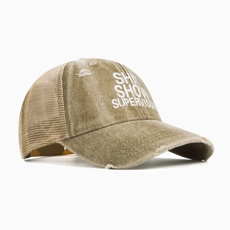 2 Pieces Unisex Minimalist Letter Curved Eaves Baseball Cap