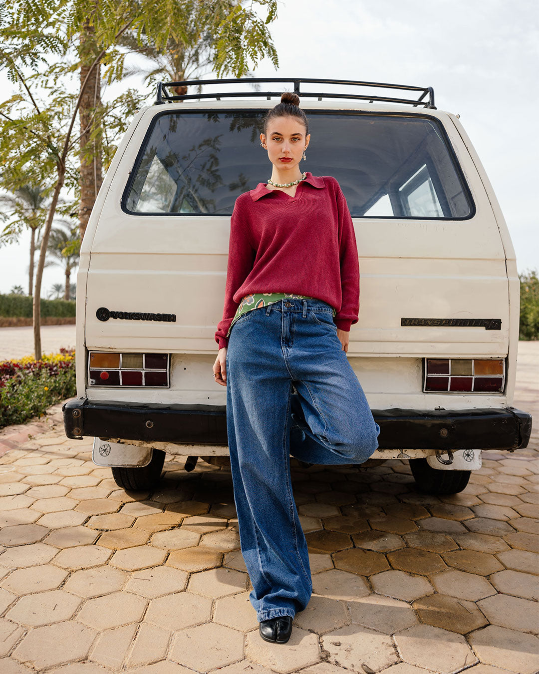 Women Wide leg Denim pants