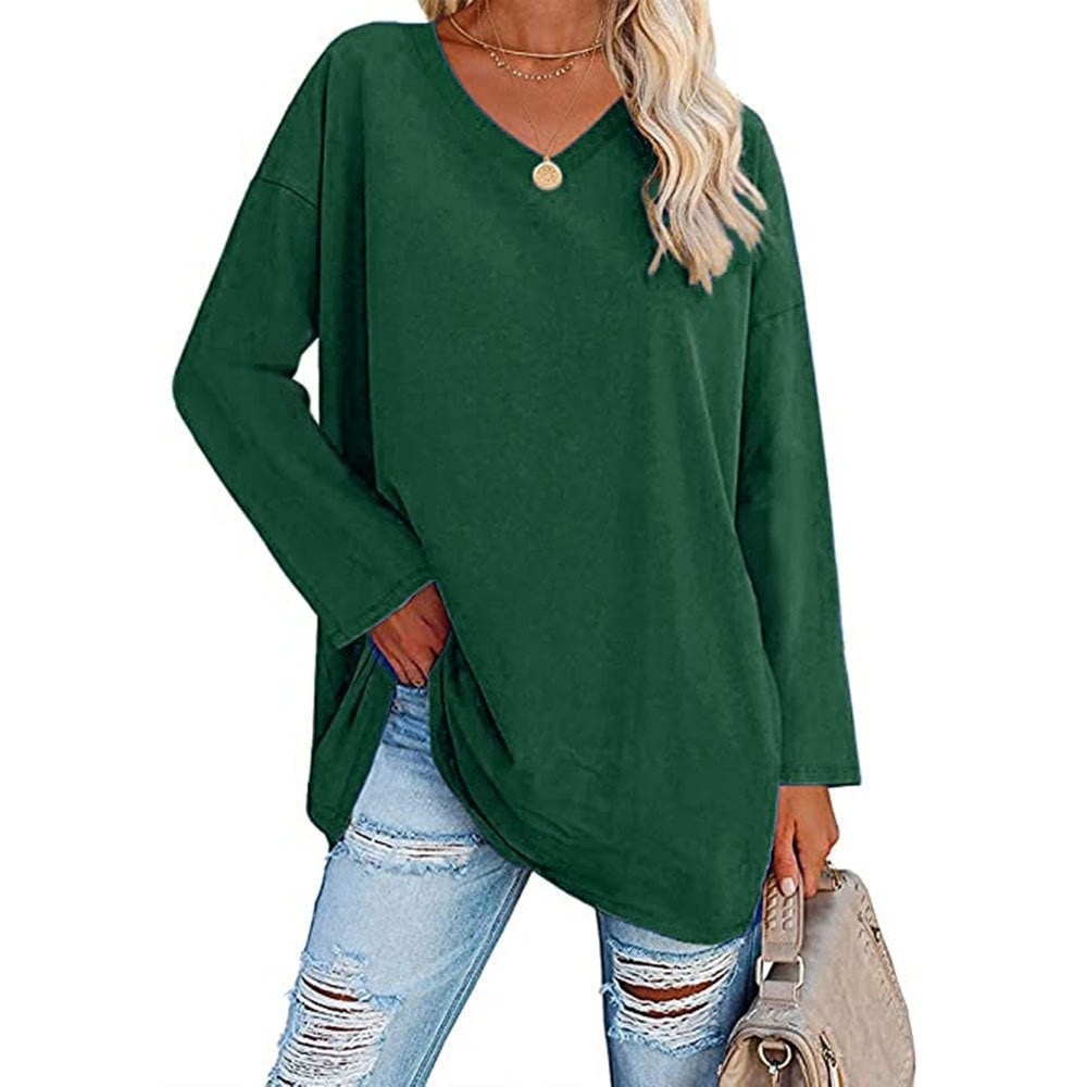 🔥The Last Day Promotion-SALE 70% OFF💋Women's loose long sleeve fashion V-neck knit top