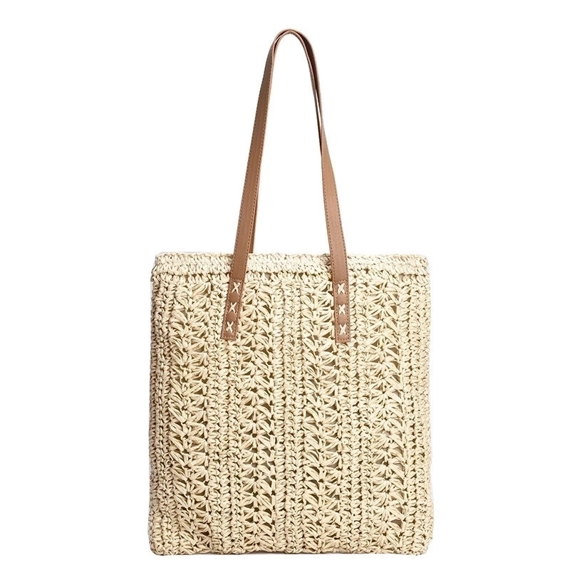 Women's Large Straw Streetwear Straw Bag