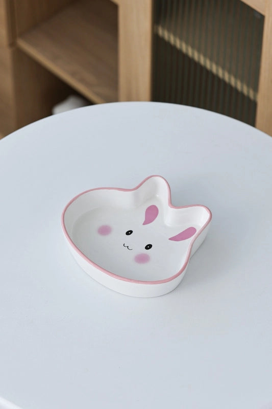 High-legged Ceramic Cat Bowl Pet Bowl Diagonal Neck Protection Brown Lion Bowl Ornaments Ceramic Storage Box Desktop Storage