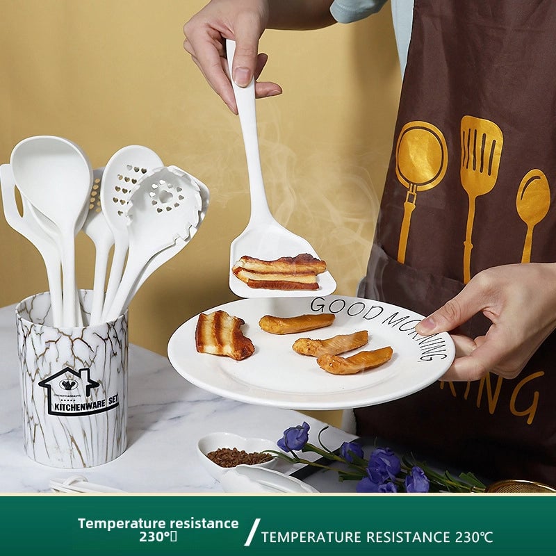 Silicone Spatula Spoon 18 Piece Set Nordic Light Luxury Silicone Spatula Non-stick Pan High Temperature Resistant Silicone Kitchenware Set
