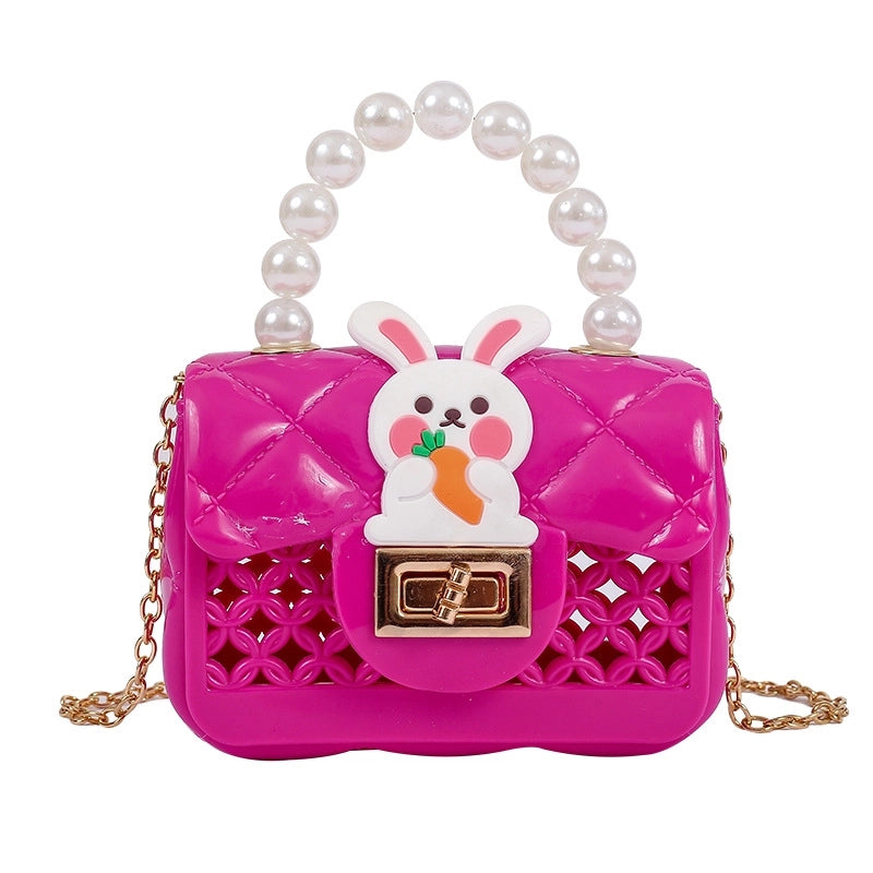 Women's All Seasons Pvc Animal Streetwear Square Lock Clasp Handbag