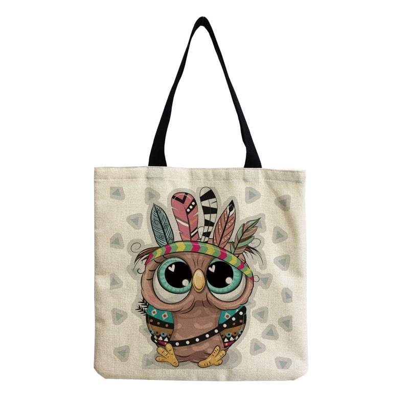 Women's Casual Cartoon Shopping Bags
