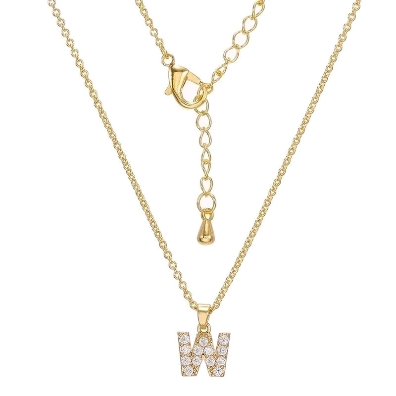 Brass Cable Chain Letter Necklace