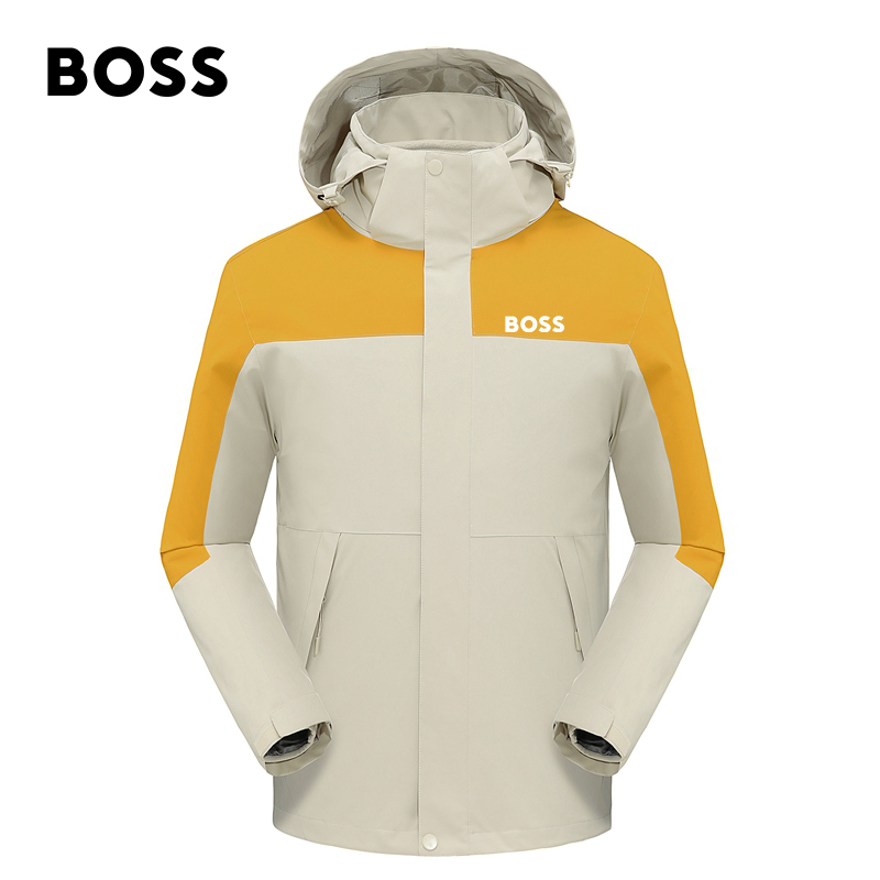 BOSS Teflon Luxury Three-in-one Removable Stormtrooper Waterproof and oil proof fleece outdoor CoatOSD