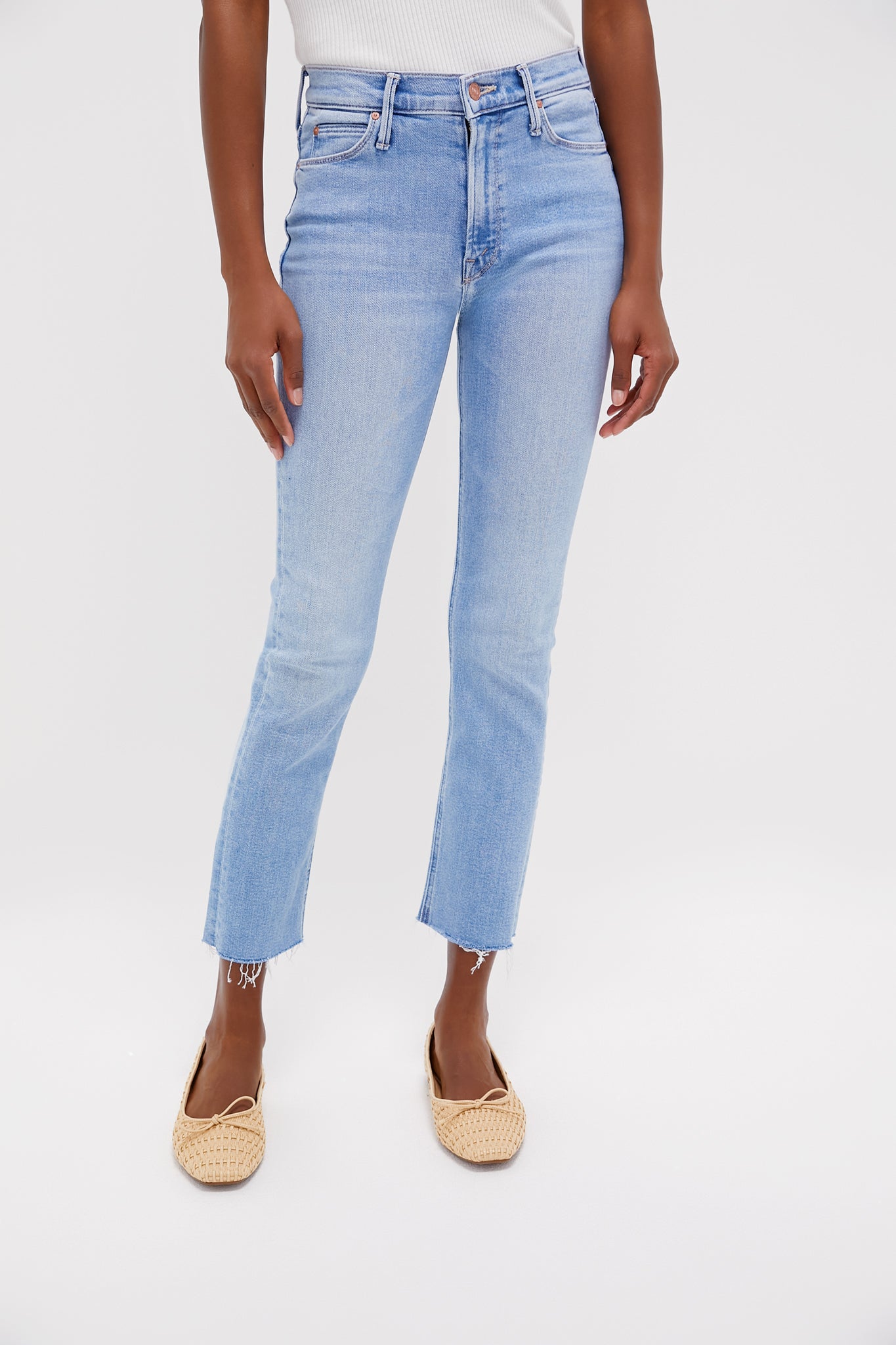 Blessing in Disguise The Mid Rise Dazzler Ankle Fray