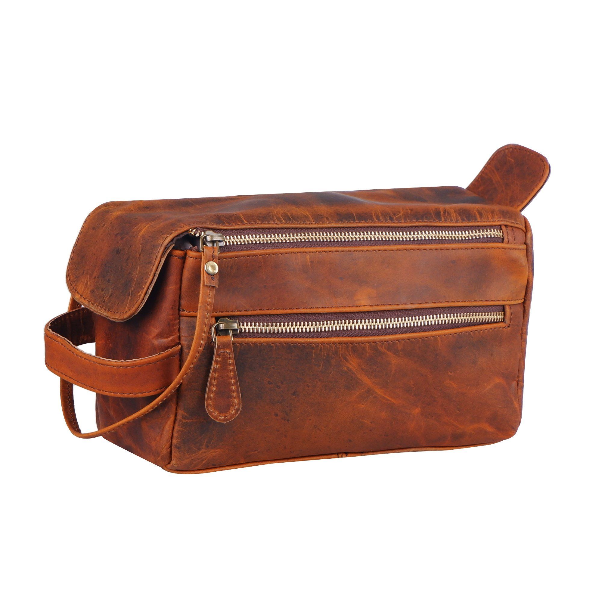 Walnut Travel Dopp Kit