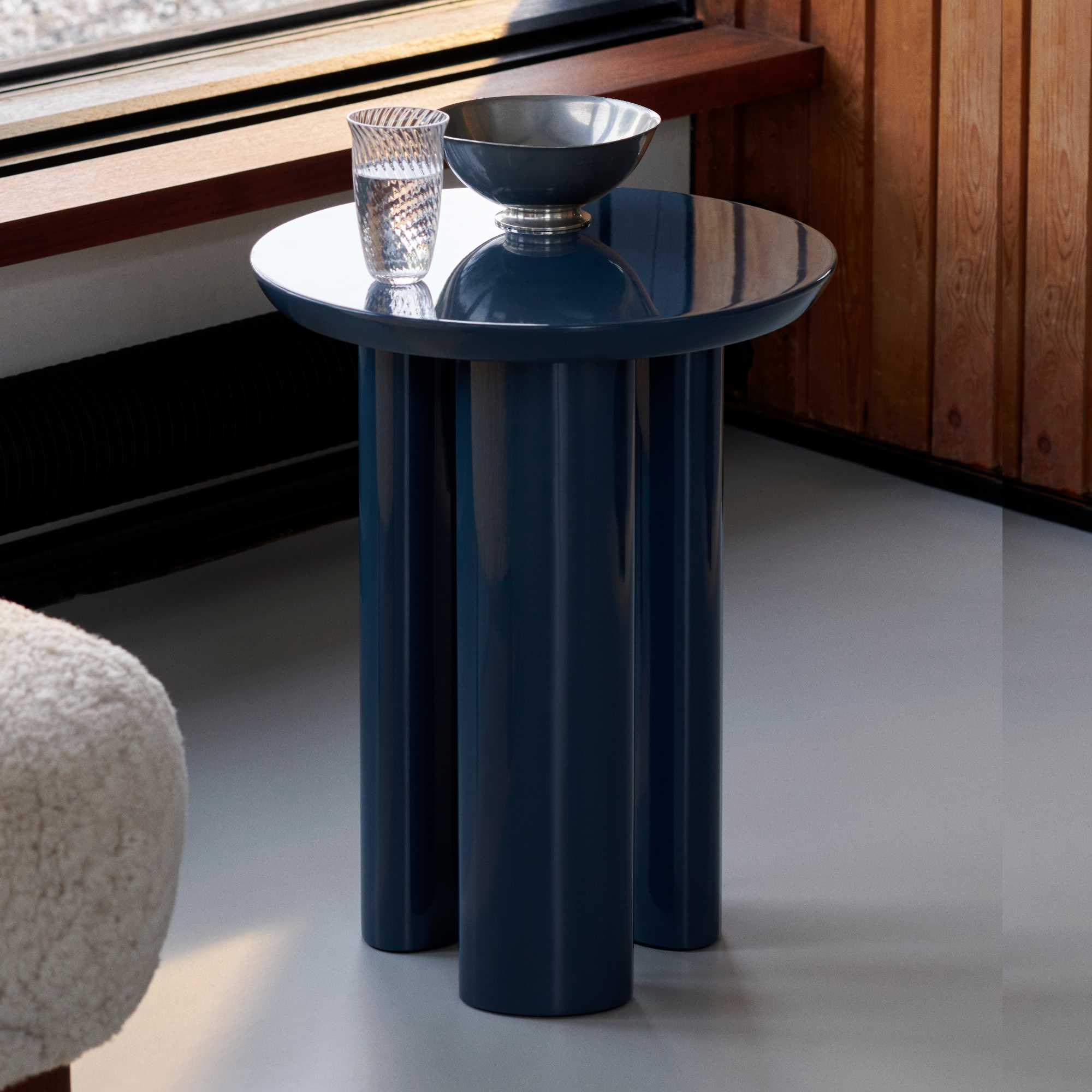 Tung side table JA3. Steel Blue
