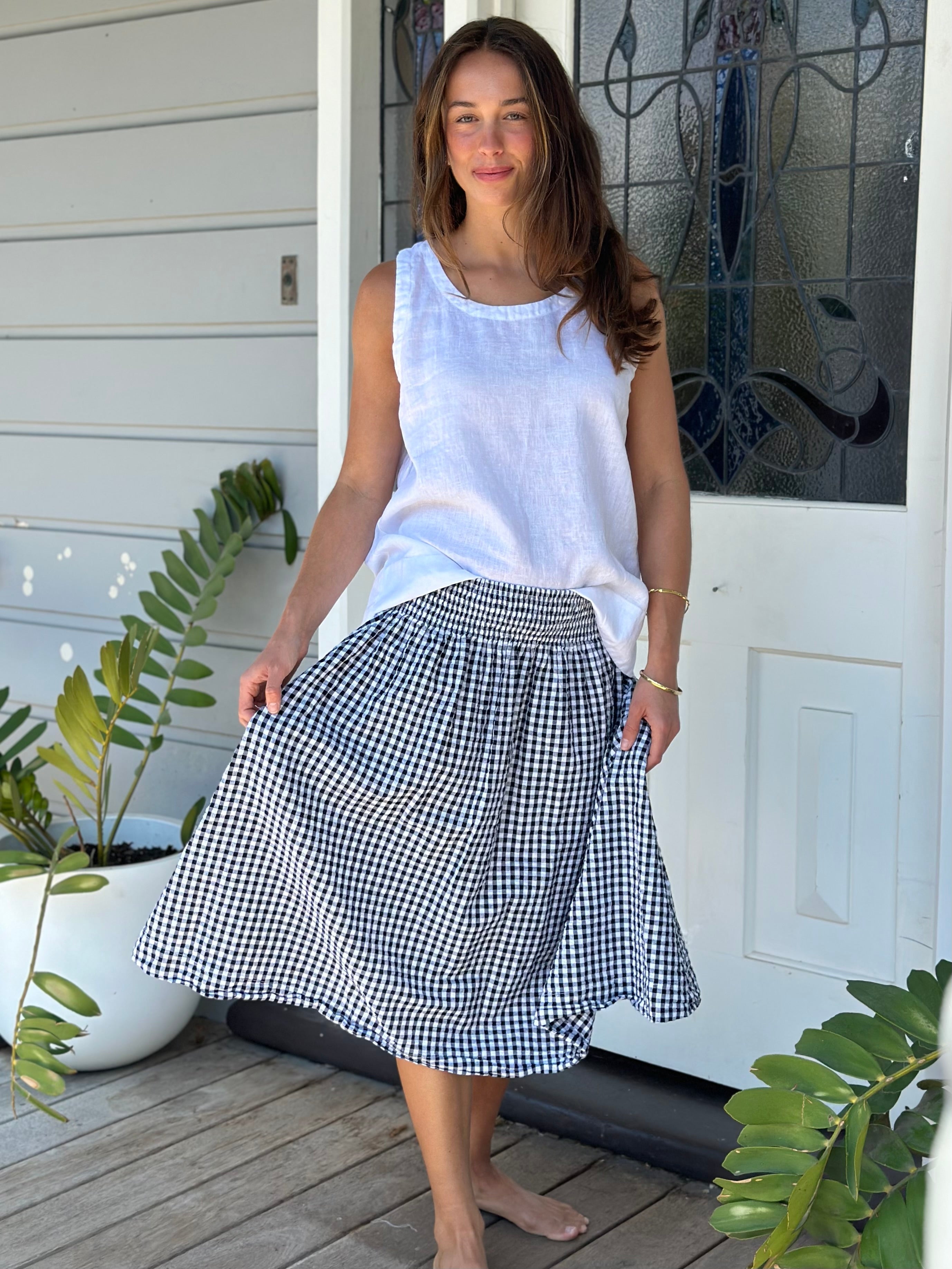 alice tank-white linen