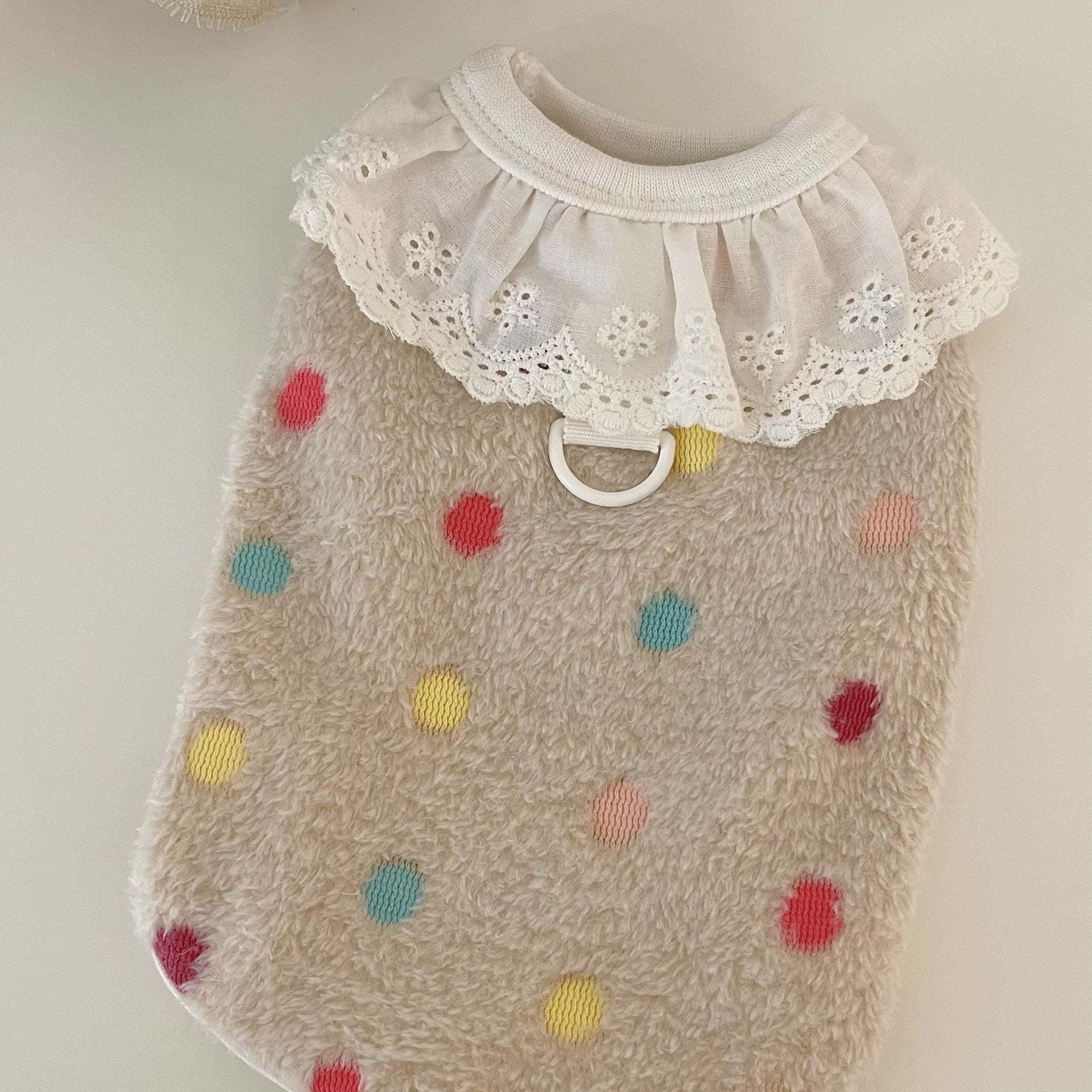 Polka Dot Sweet Collar Dog Cat Sweater Vest