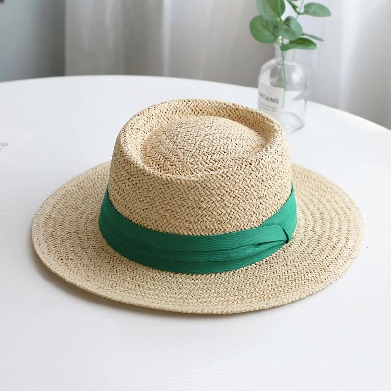 Women's Retro Solid Color Straw Hat