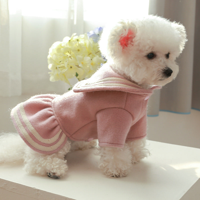 Cape Design Dog Cat Dress Coat