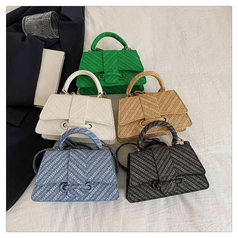 Women's Medium Nylon Solid Color Basic Classic Style Square Flip Cover Crossbody Bag