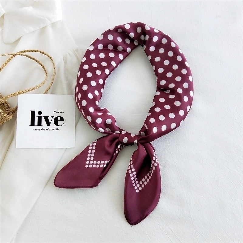 Fashion Square Silk Thin Scarf