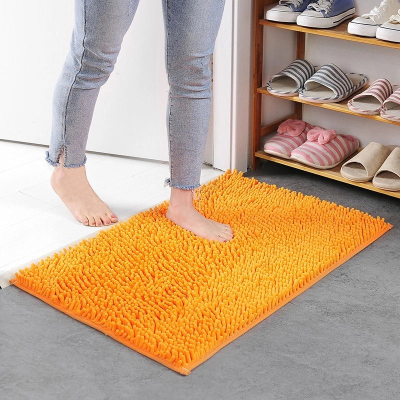 Floor Mats Chenille Floor Mats Bedroom Kitchen Living Room Carpet Bathroom Door Absorbent Anti-Slip Floor Mats Foot Mats