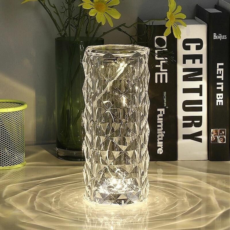 🔥 BIG SALE - 47% OFF🔥16 Colors Rose Rays Crystal Diamond Table Lamp