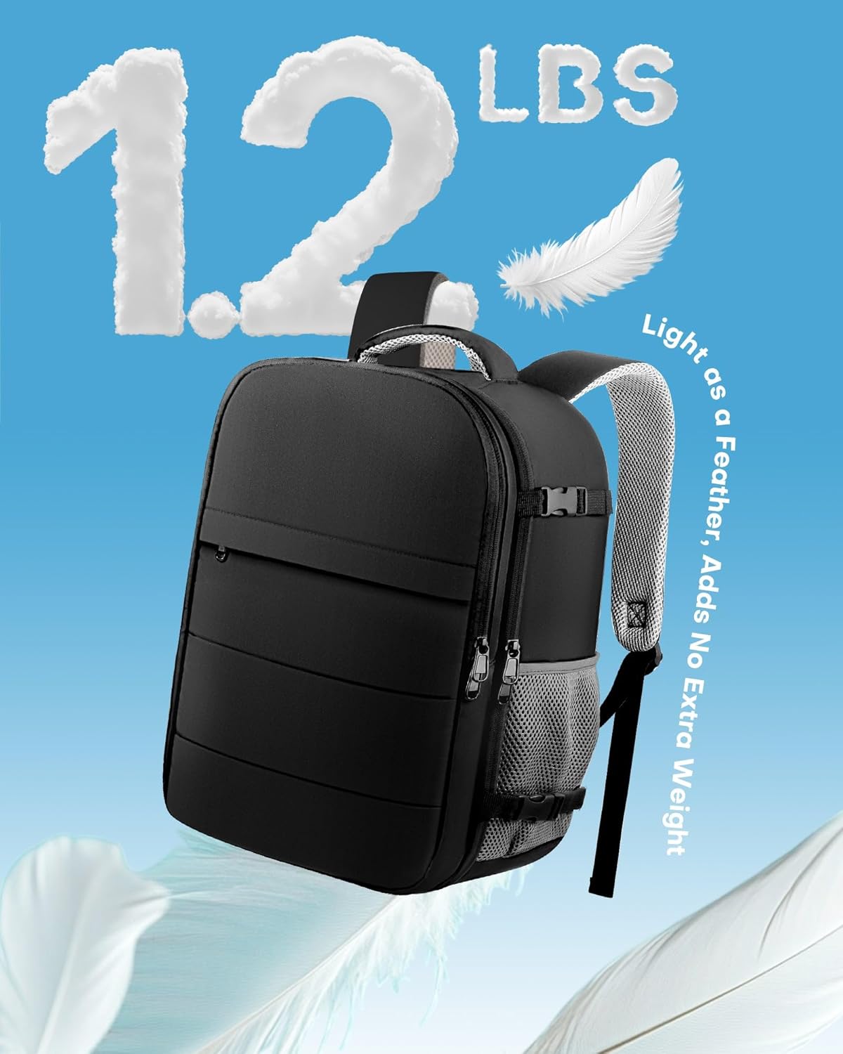 HOTOR Travel Backpack - Flight Approved Travel Bag for Men and Women, Carry on Luggage for 15.6