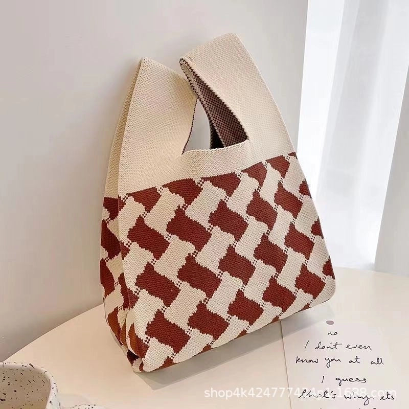 Spring And Summer New Arrival Women's Bag Handbag Bag Fashionable Simple Niche Knitted Bag Vesel Bag Crossbody Bag