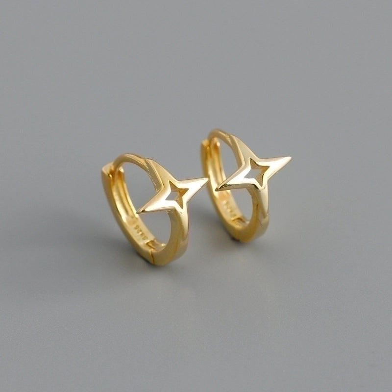2 Pieces Minimalist Geometric Copper Plating Ear Studs 1 Pair
