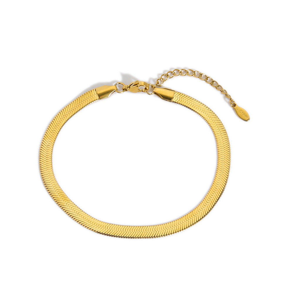 Women Geometric Titanium Steel Anklets