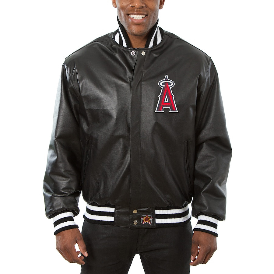 Men's JH Design Full-Snap All-Leather Jacket