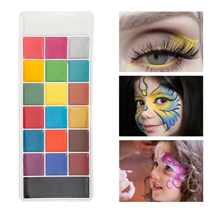 👻2024 Face Body Paint Oil Palette.🎃Halloween.performance.cosplay