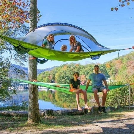 Patented 3 Point Design - Multi-Person Hammock