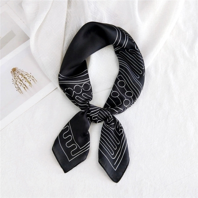 Small Square Scarf Neck Protector Korean Suit Small Scarf