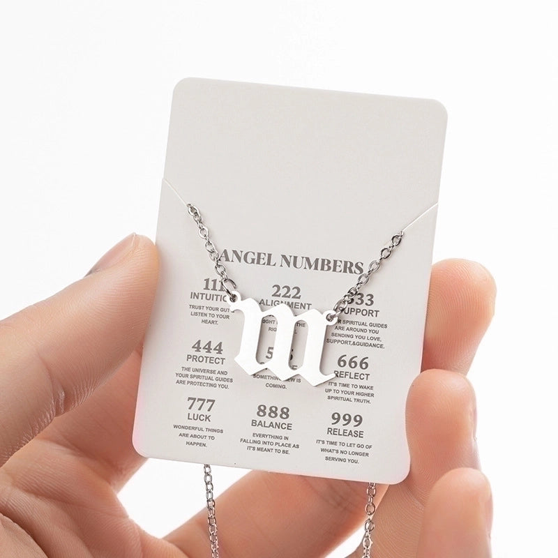 Fashion Number 201 Stainless Steel 18K Gold Plated Plating Stainless Steel Necklaces