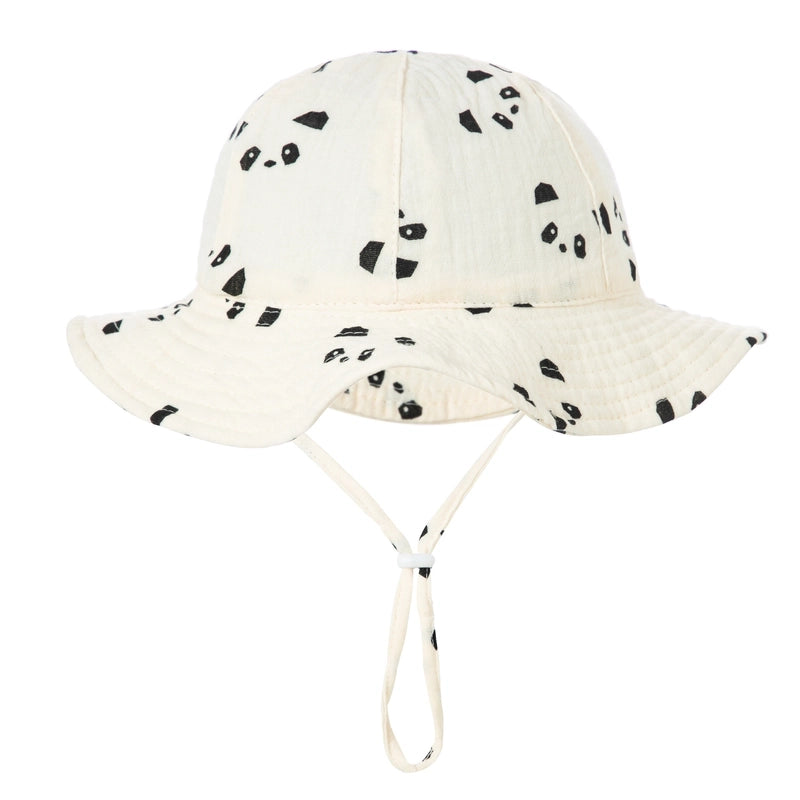 Girl's Cartoon Style Cute Sweet Heart Shape Printing Bucket Hat