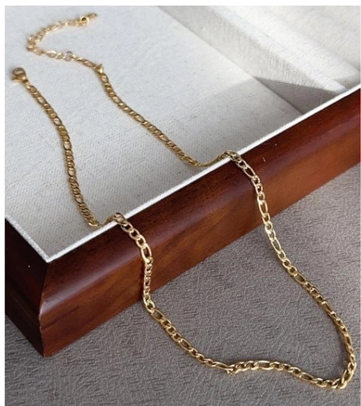 Minimalist Geometric Titanium Steel Plating 18k Gold Plated Necklace