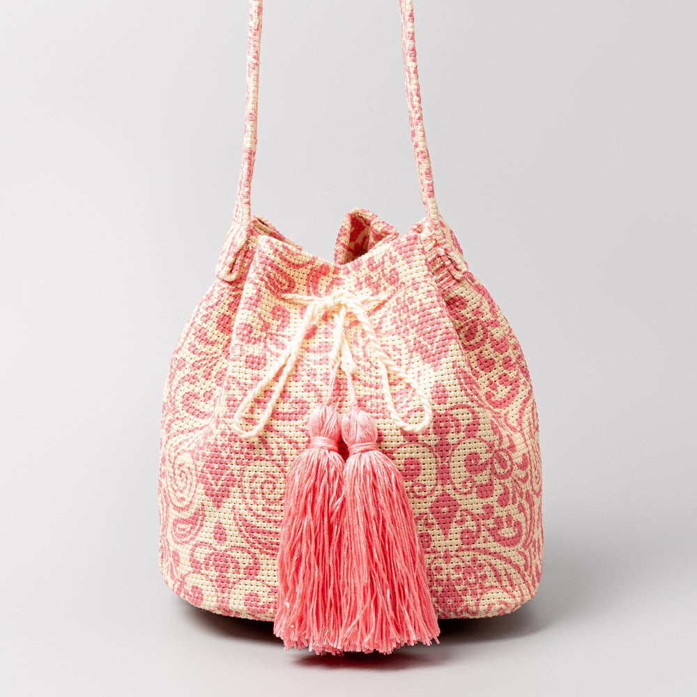 Bohemian Ethnic Style Canvas Bucket Bag