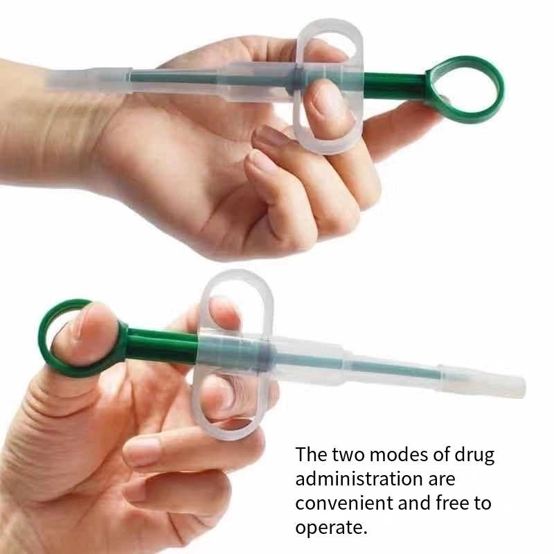 Minimalist Plastic Solid Color Pet Feed Medication Utensil