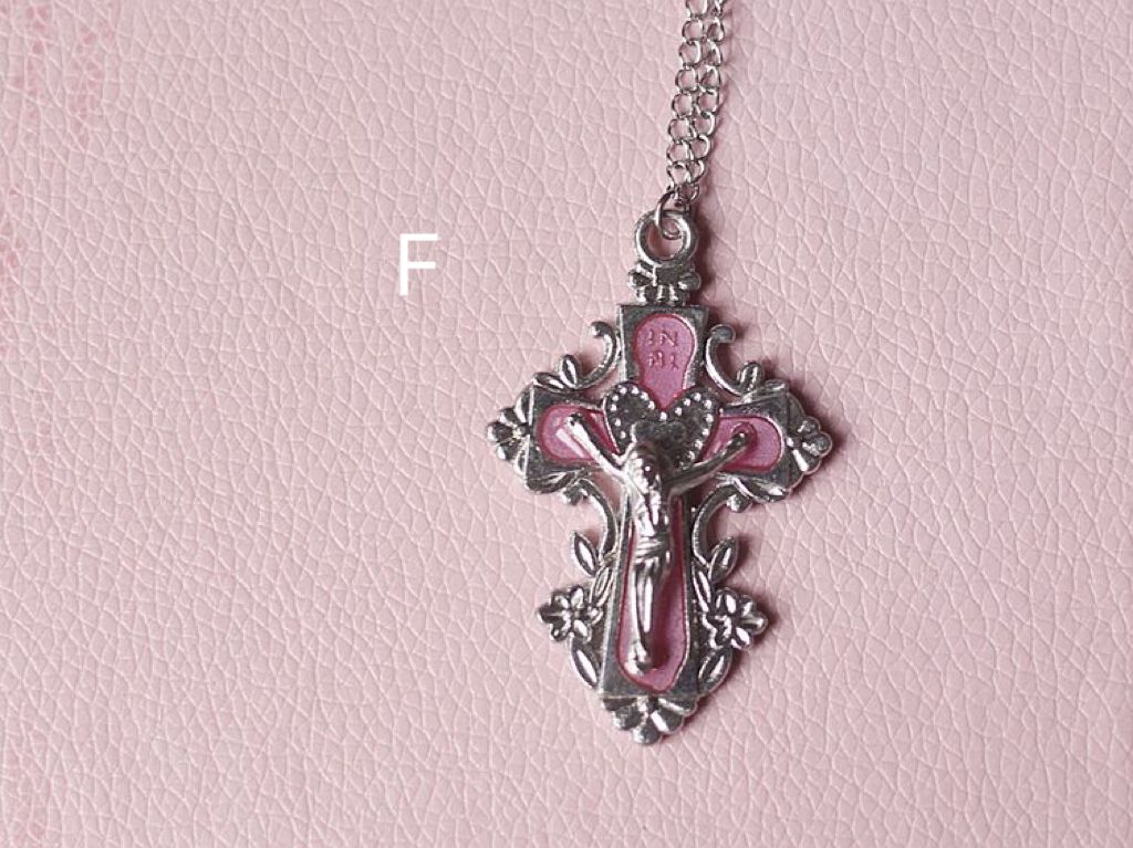 VINTAGE CROSS NECKLACE  KF83453