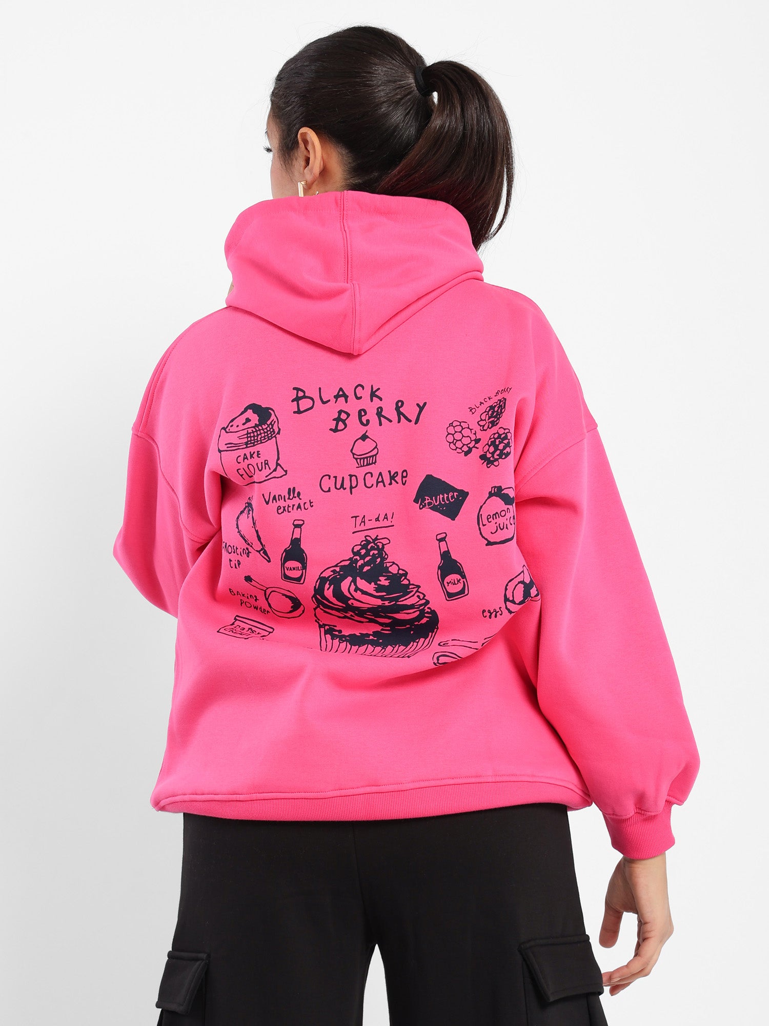 Oversized Printed Hoodie