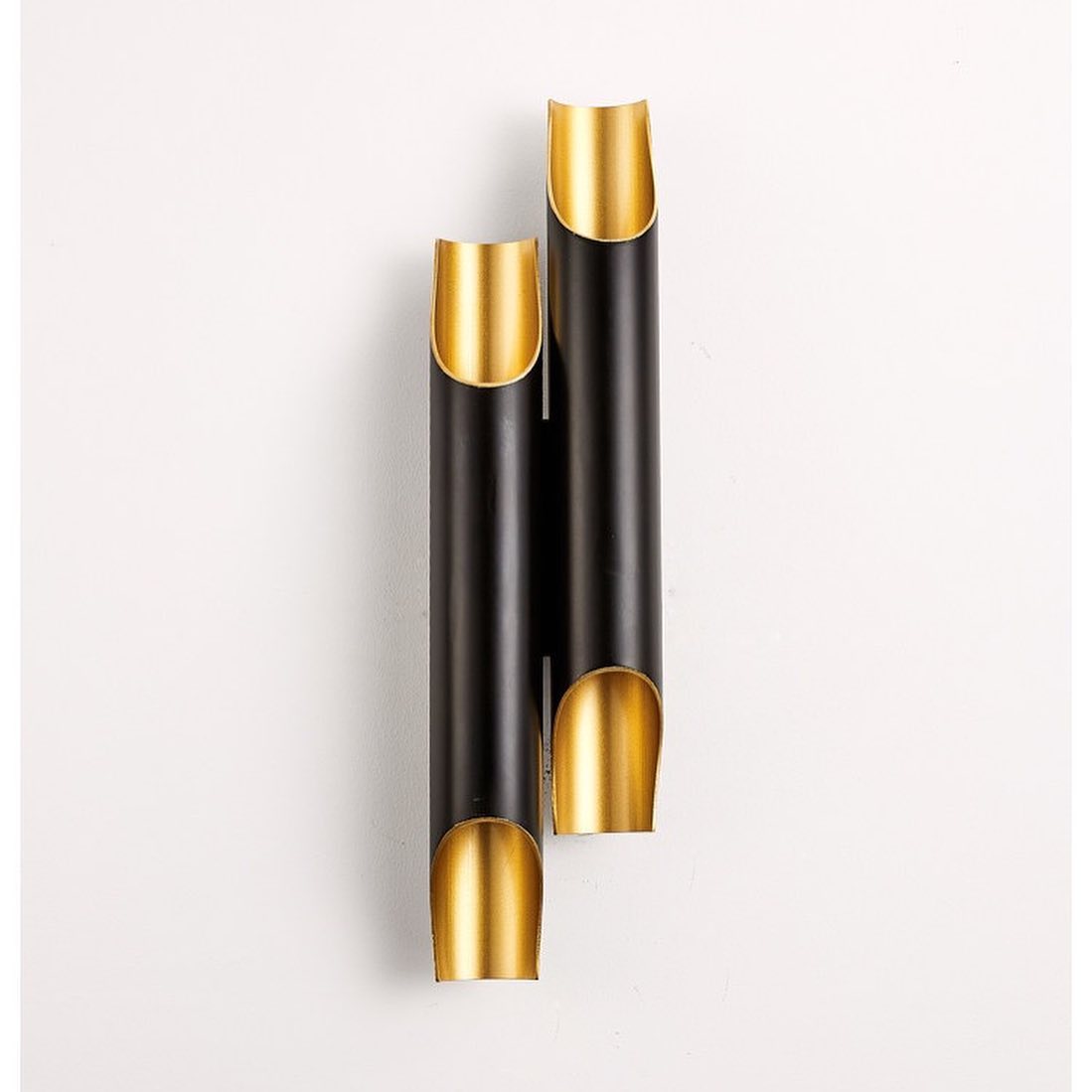 Modern Wall Sconce with Gold Accents