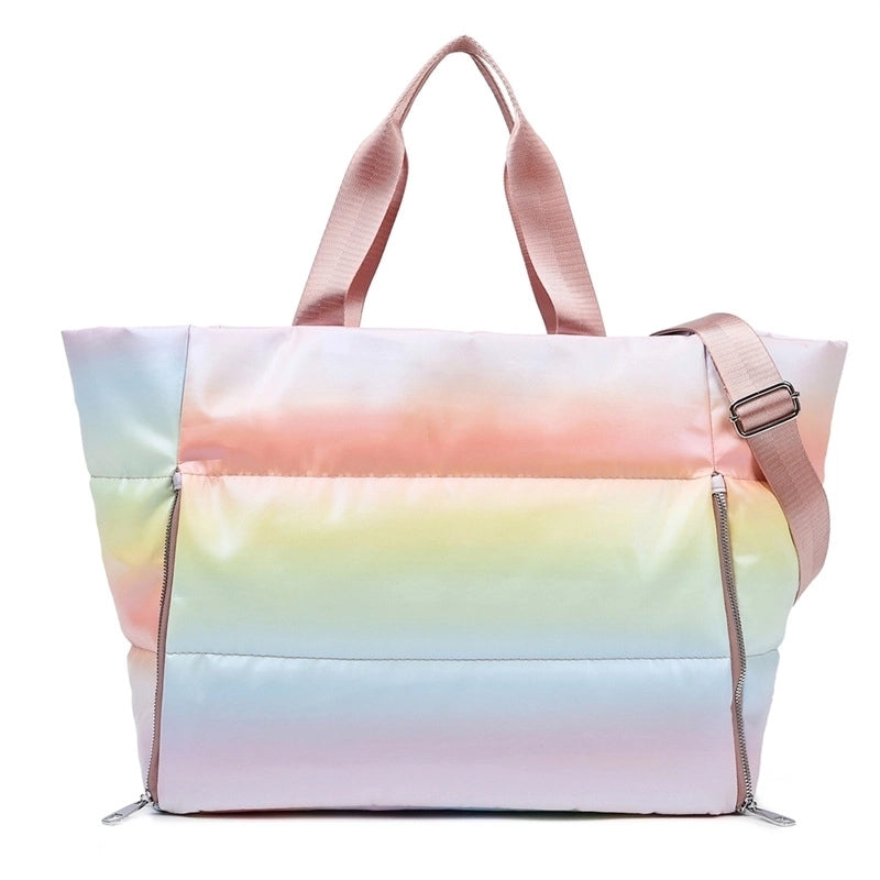 Unisex Fashion Solid Color Nylon Waterproof Travel Bags