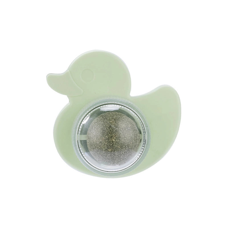 Rotating Mint Avocado Cat Toy Ball - New Trendy  Cat Toy For Self