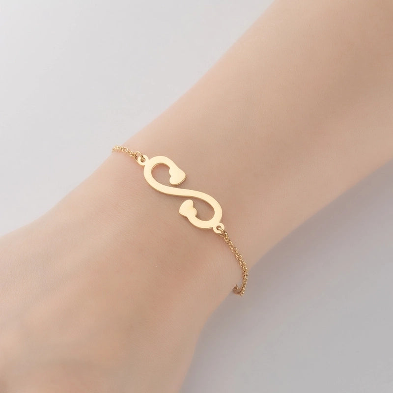 Minimalist Geometric Titanium Steel Bracelets Plating No Inlaid Stainless Steel Bracelets