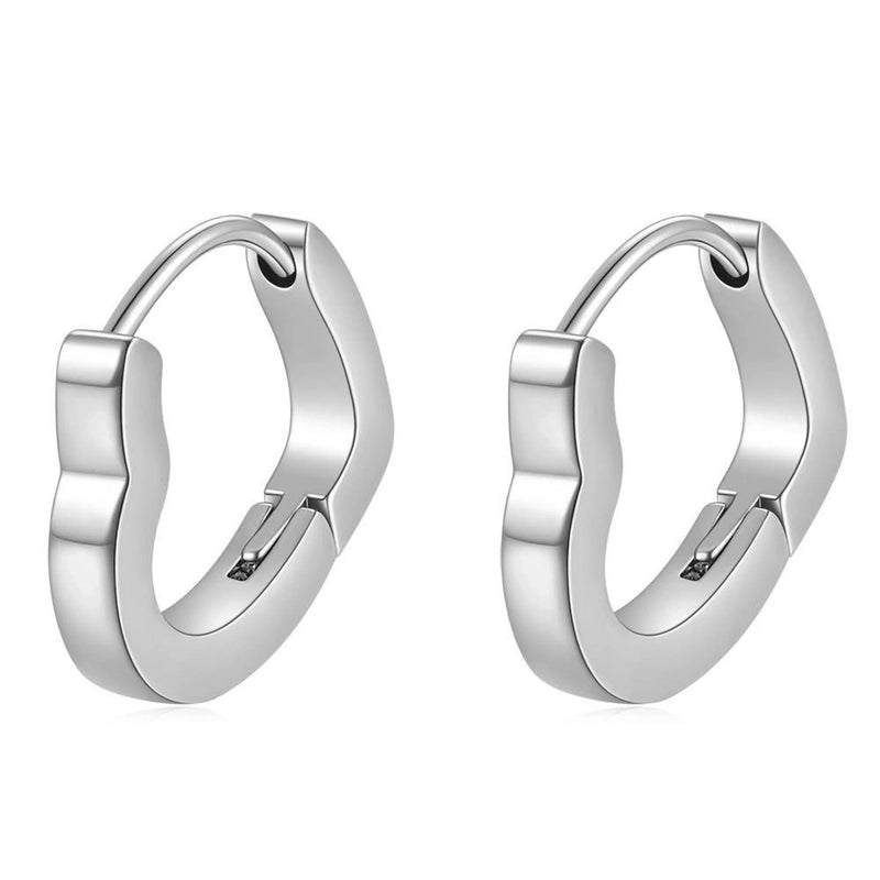 1 Pair Minimalist Oval Plating Stainless Steel Earrings
