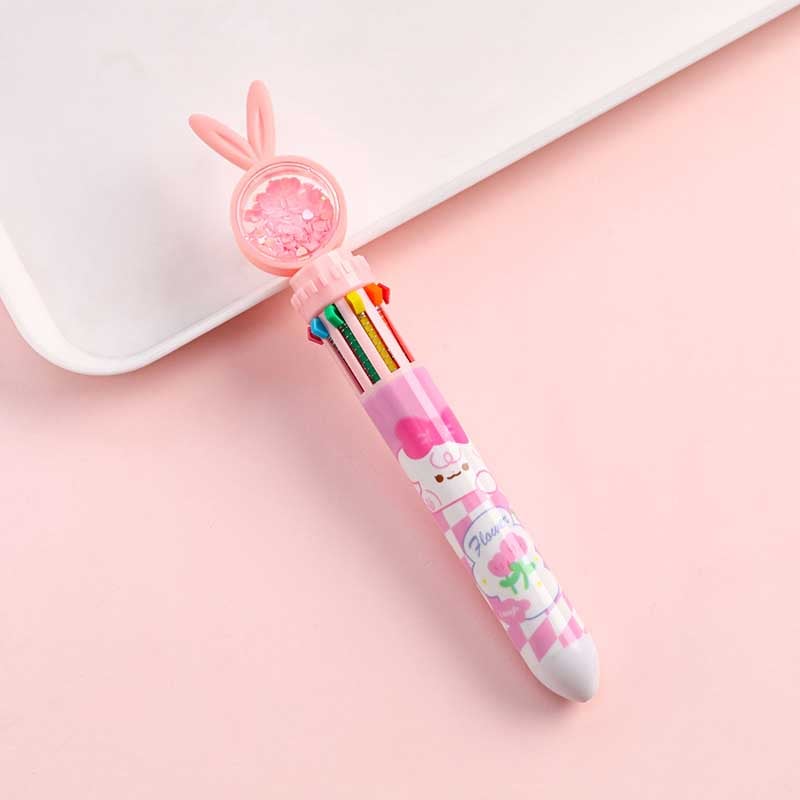 10 Color Cartoon Rabbit Pens🐰