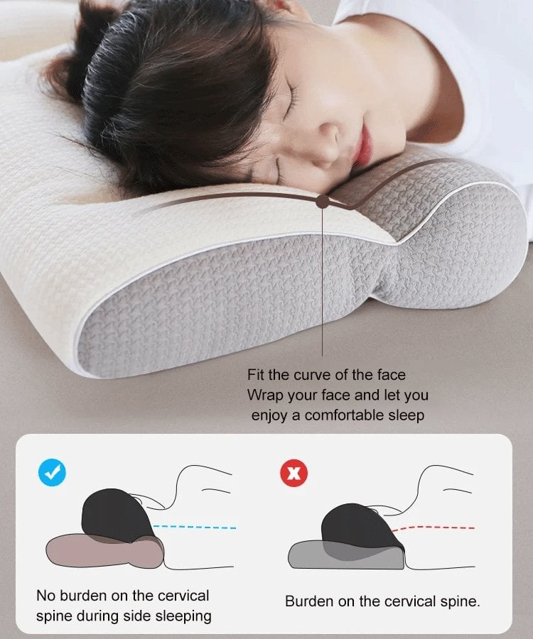 🔥HOT SALE🔥-Sleep Enhancing Cervical Support Comfort Down Pillow