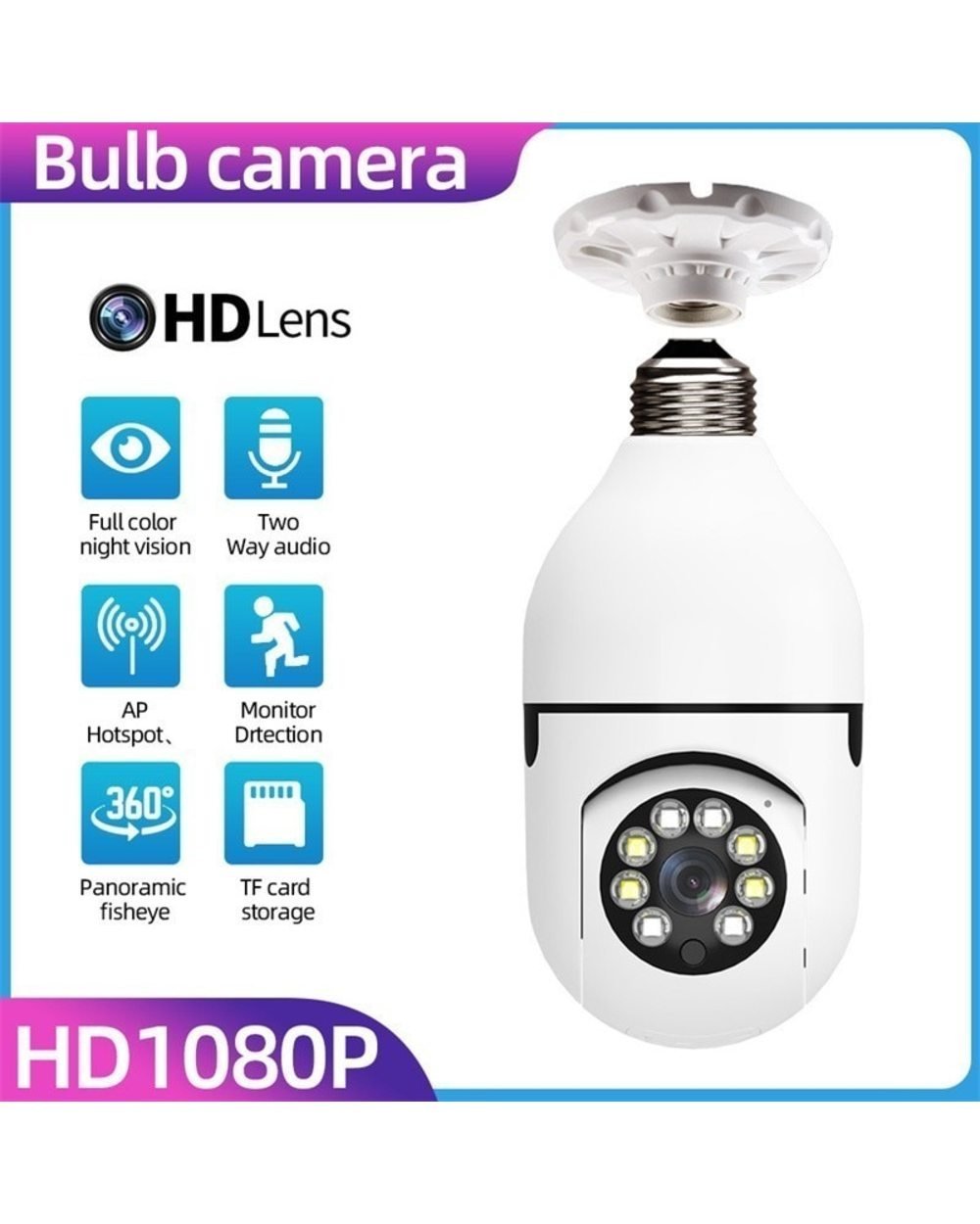 🔥49% OFF🔥Wireless Wifi Light Bulb Camera Security Camera