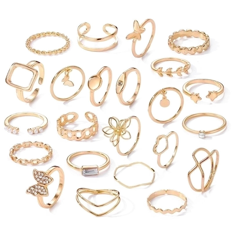 Animal Flower Alloy Plating Inlay Artificial Pearls Artificial Diamond Women's Open Rings