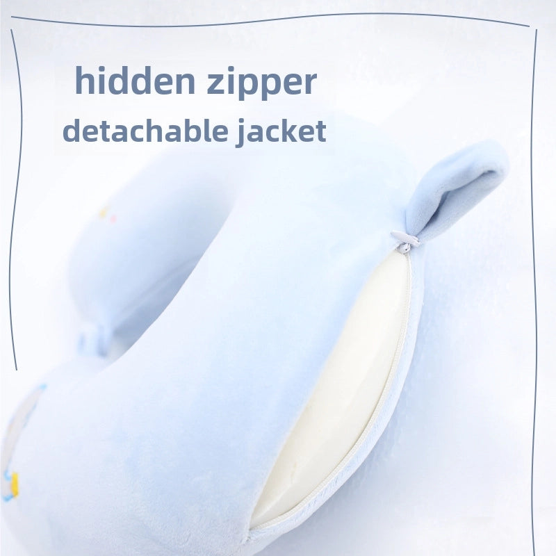 Cartoon Memory Cotton U-shaped Pillow Leisure House Travel Office Neck Pillow Slow Rebound Aircraft Travel Neck Pillow